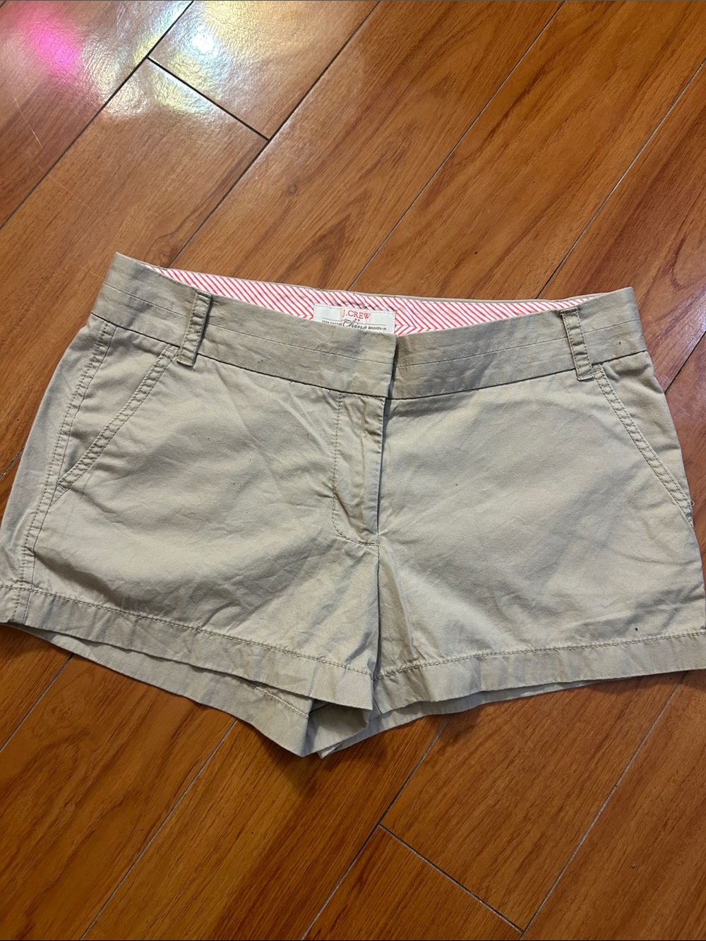 J. Crew Khaki Cotton Chino Bermuda Shorts